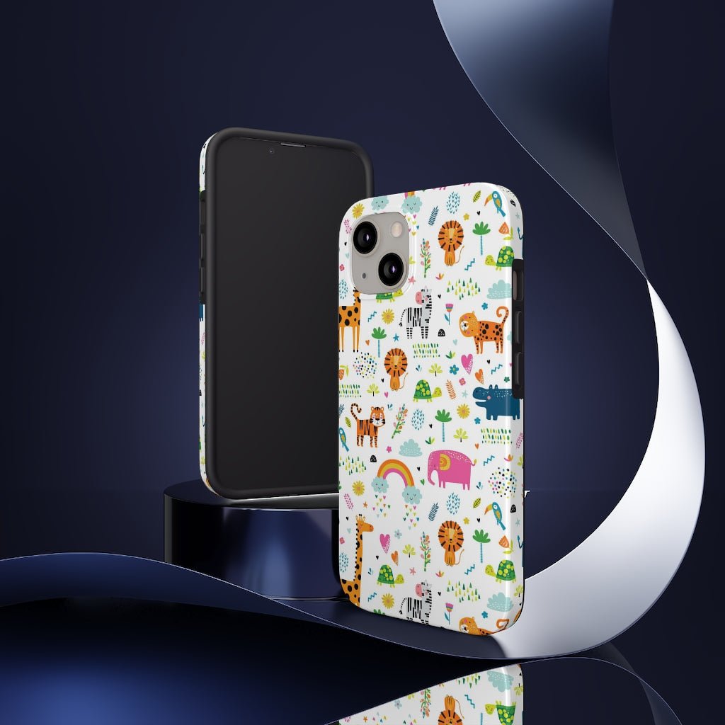 Animal Kingdom Tough Phone Case - Super-Cute & Impact Resistant for iPhones & Samsung - We Love Your Gift