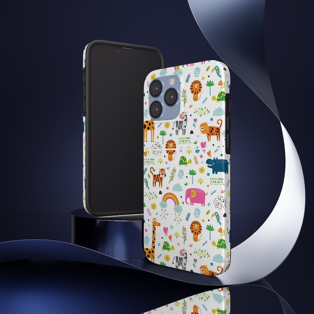 Animal Kingdom Tough Phone Case - Super-Cute & Impact Resistant for iPhones & Samsung - We Love Your Gift