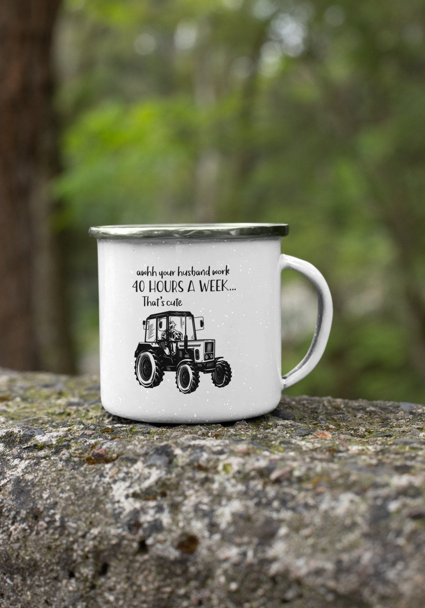 Aww your husband works 40 hours a week.. Farmer Coffee Mug - We Love Your Gift