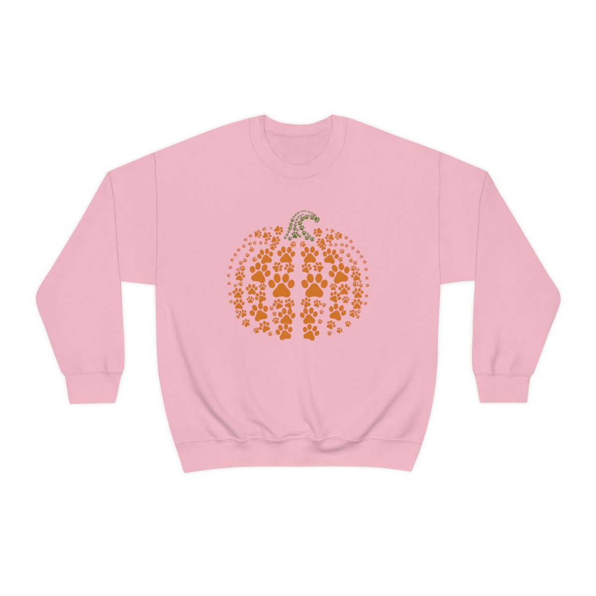 Paw Print Pumpkin Sweatshirt for Fall