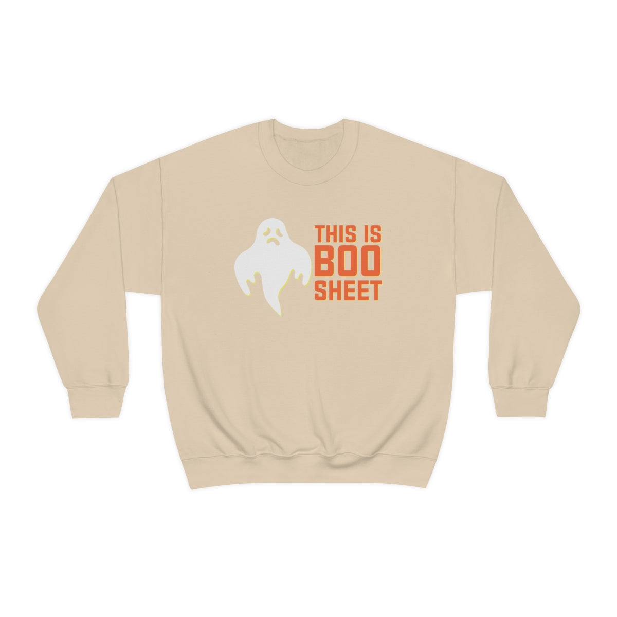 BOO Sheet Sweatshirt Print for Fall