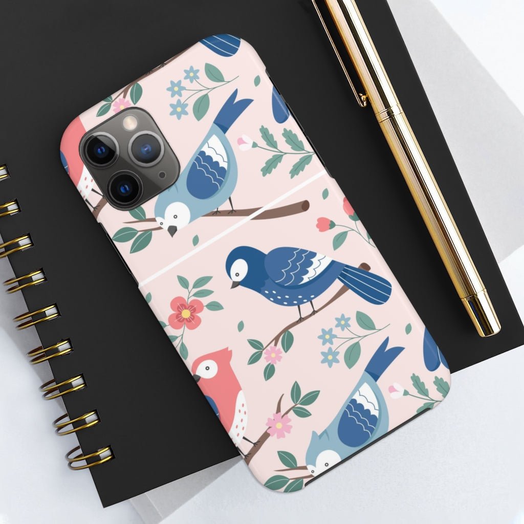 Beautiful Birds Tough Phone Case that's Super-Cute & Impact Resistant for iPhones & Samsung - We Love Your Gift