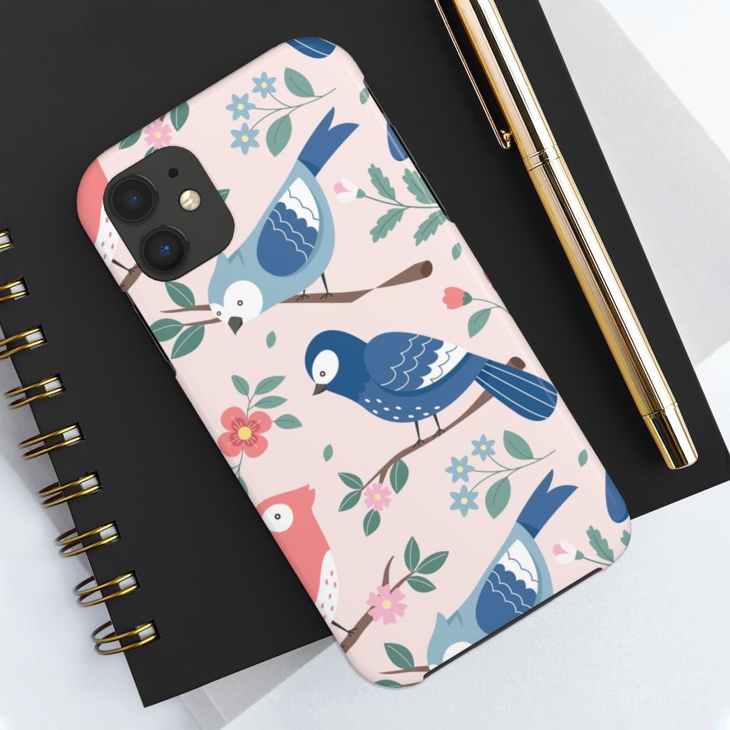 Beautiful Birds Tough Phone Case that's Super-Cute & Impact Resistant for iPhones & Samsung - We Love Your Gift