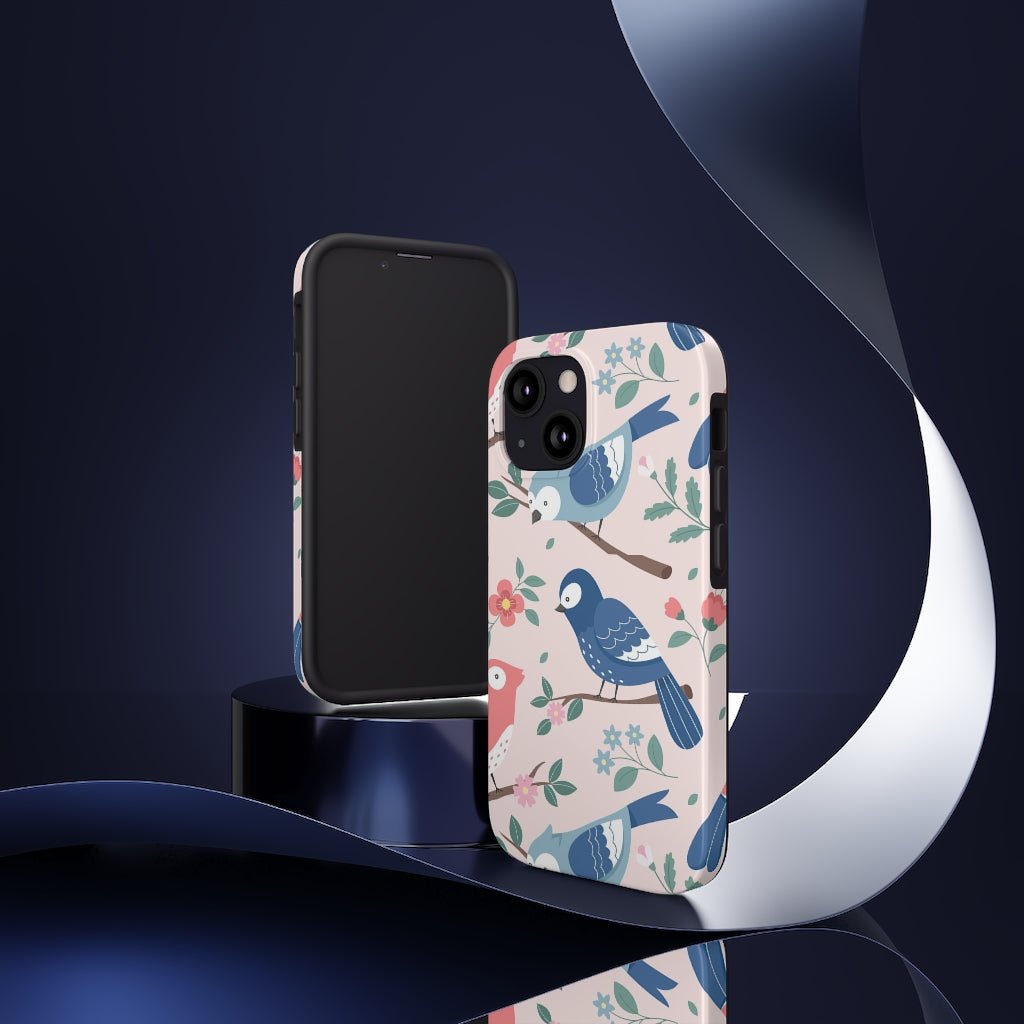 Beautiful Birds Tough Phone Case that's Super-Cute & Impact Resistant for iPhones & Samsung - We Love Your Gift