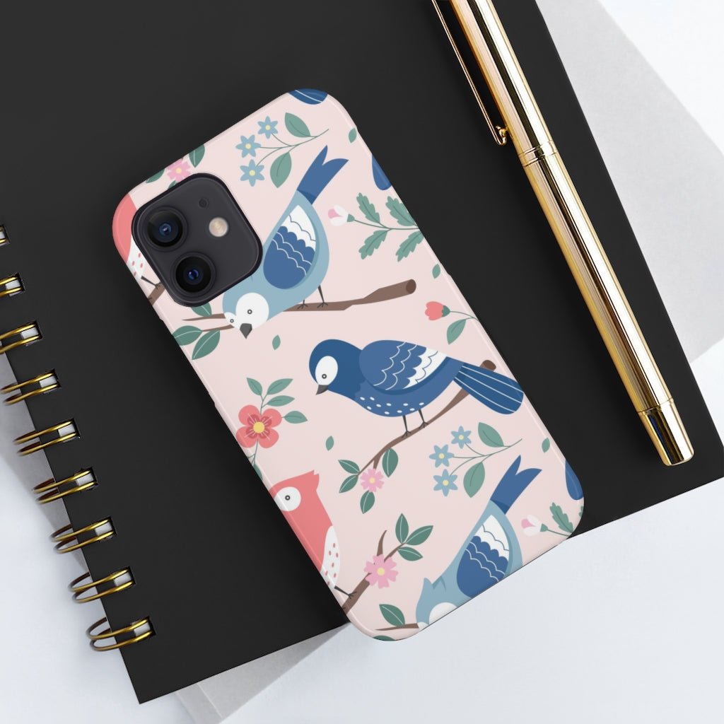 Beautiful Birds Tough Phone Case that's Super-Cute & Impact Resistant for iPhones & Samsung - We Love Your Gift