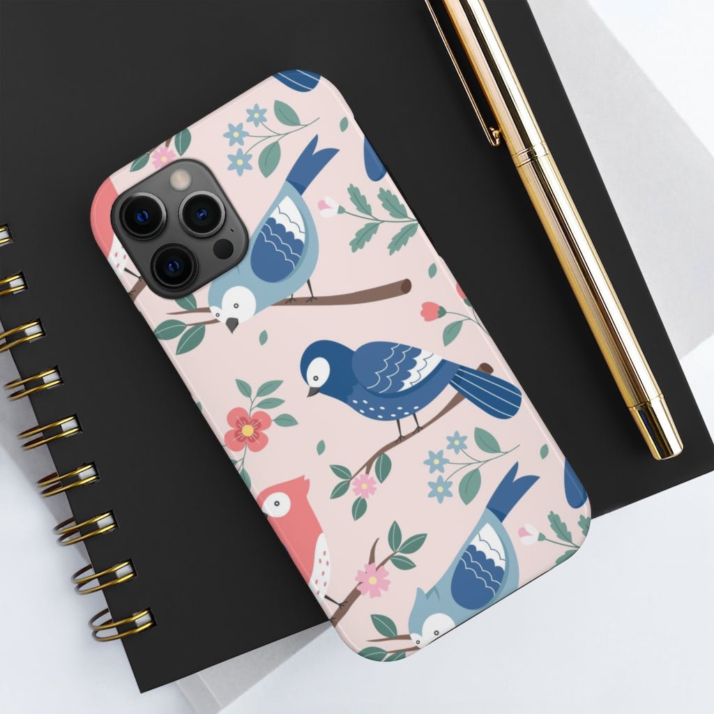 Beautiful Birds Tough Phone Case that's Super-Cute & Impact Resistant for iPhones & Samsung - We Love Your Gift