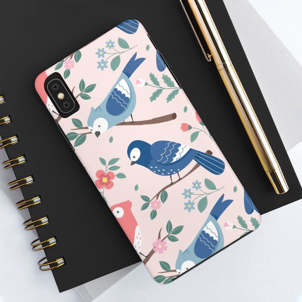 Beautiful Birds Tough Phone Case that's Super-Cute & Impact Resistant for iPhones & Samsung - We Love Your Gift