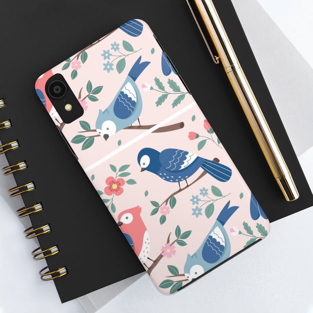 Beautiful Birds Tough Phone Case that's Super-Cute & Impact Resistant for iPhones & Samsung - We Love Your Gift