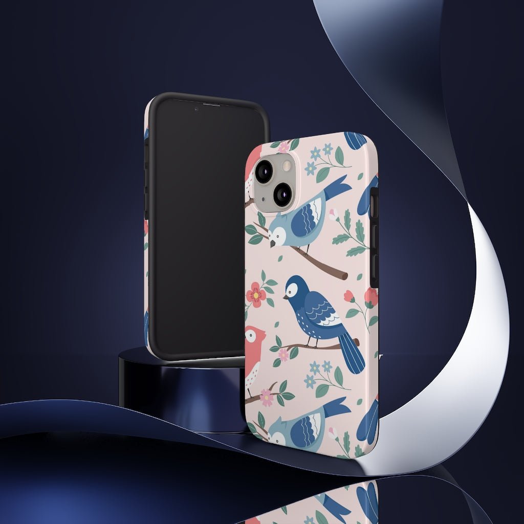 Beautiful Birds Tough Phone Case that's Super-Cute & Impact Resistant for iPhones & Samsung - We Love Your Gift