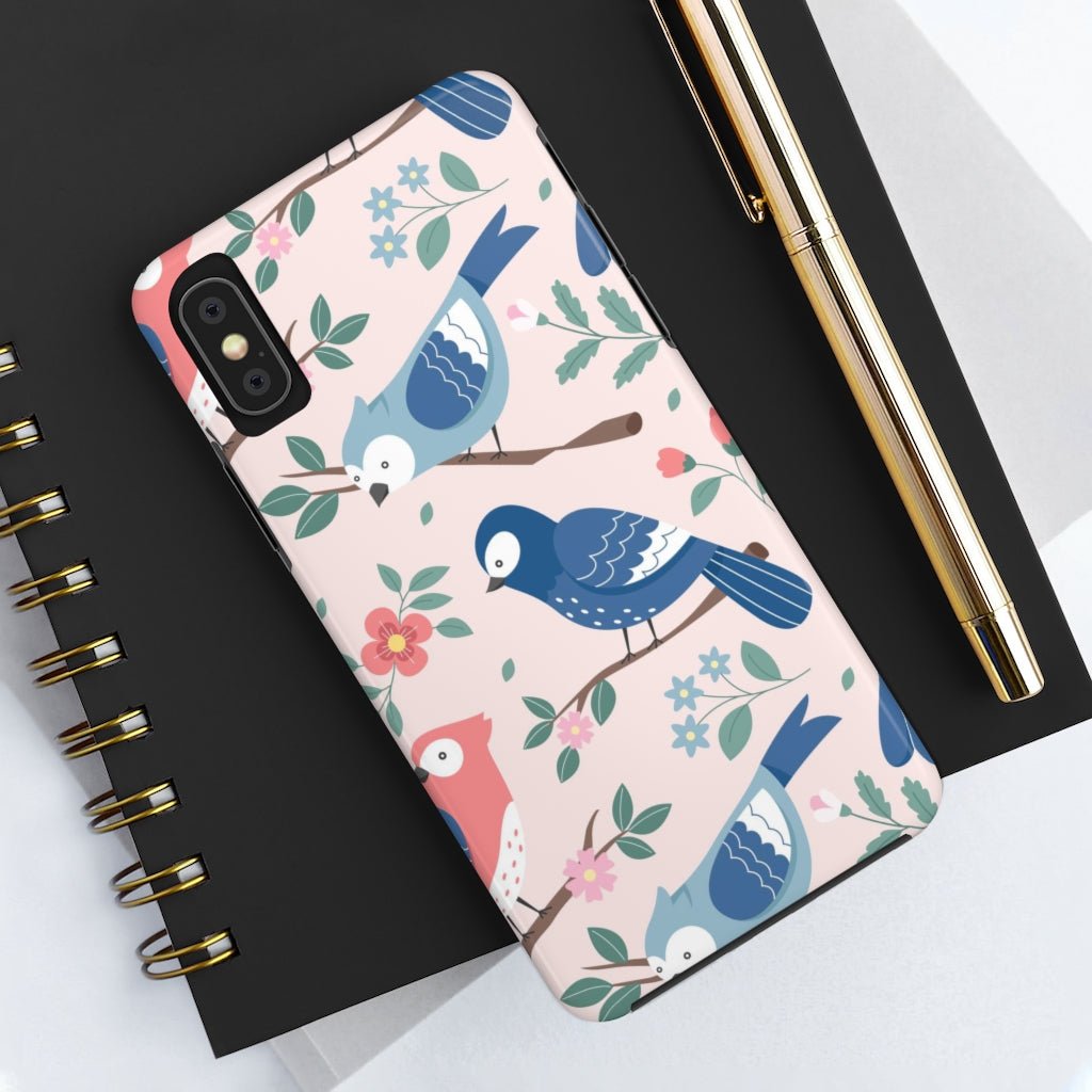 Beautiful Birds Tough Phone Case that's Super-Cute & Impact Resistant for iPhones & Samsung - We Love Your Gift