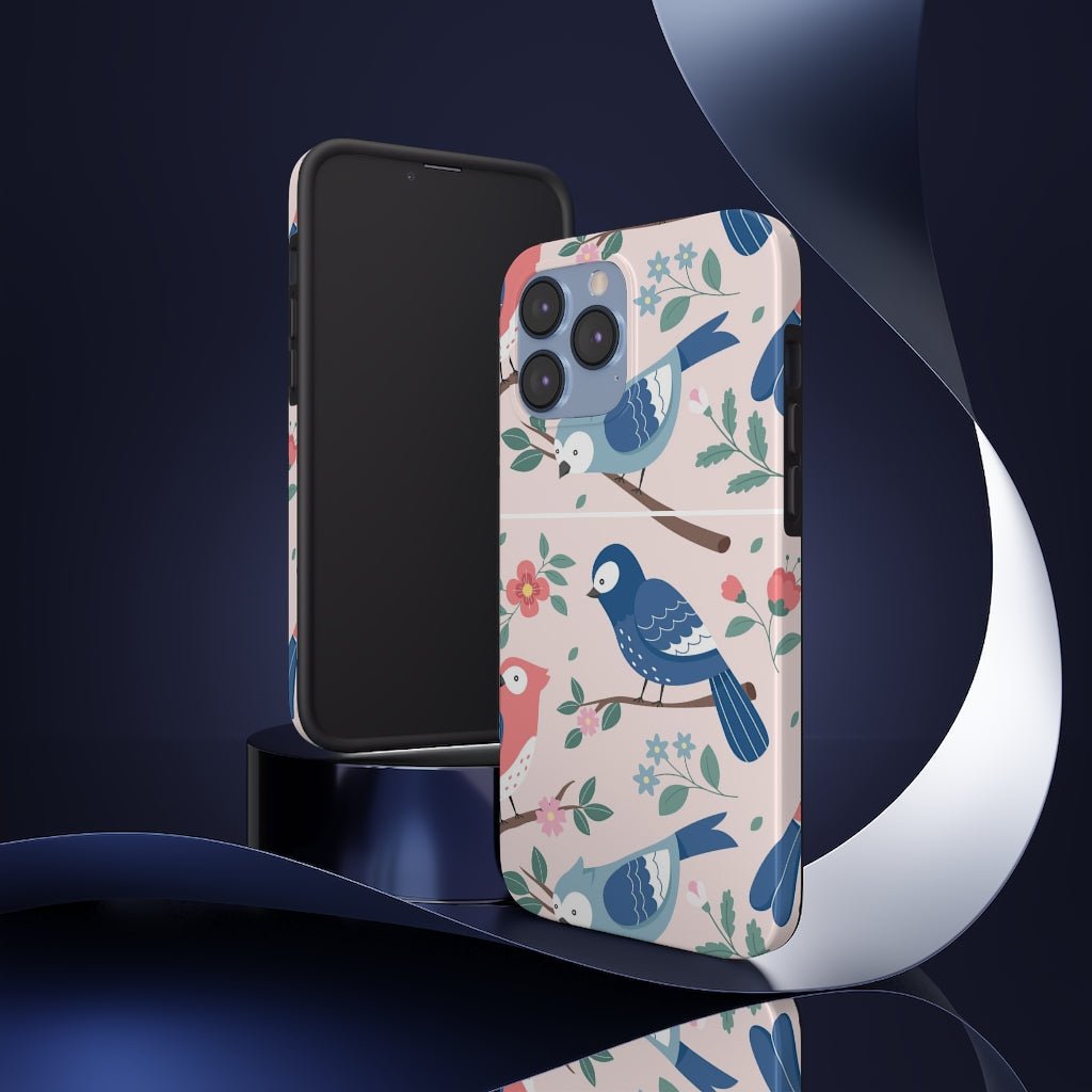 Beautiful Birds Tough Phone Case that's Super-Cute & Impact Resistant for iPhones & Samsung - We Love Your Gift