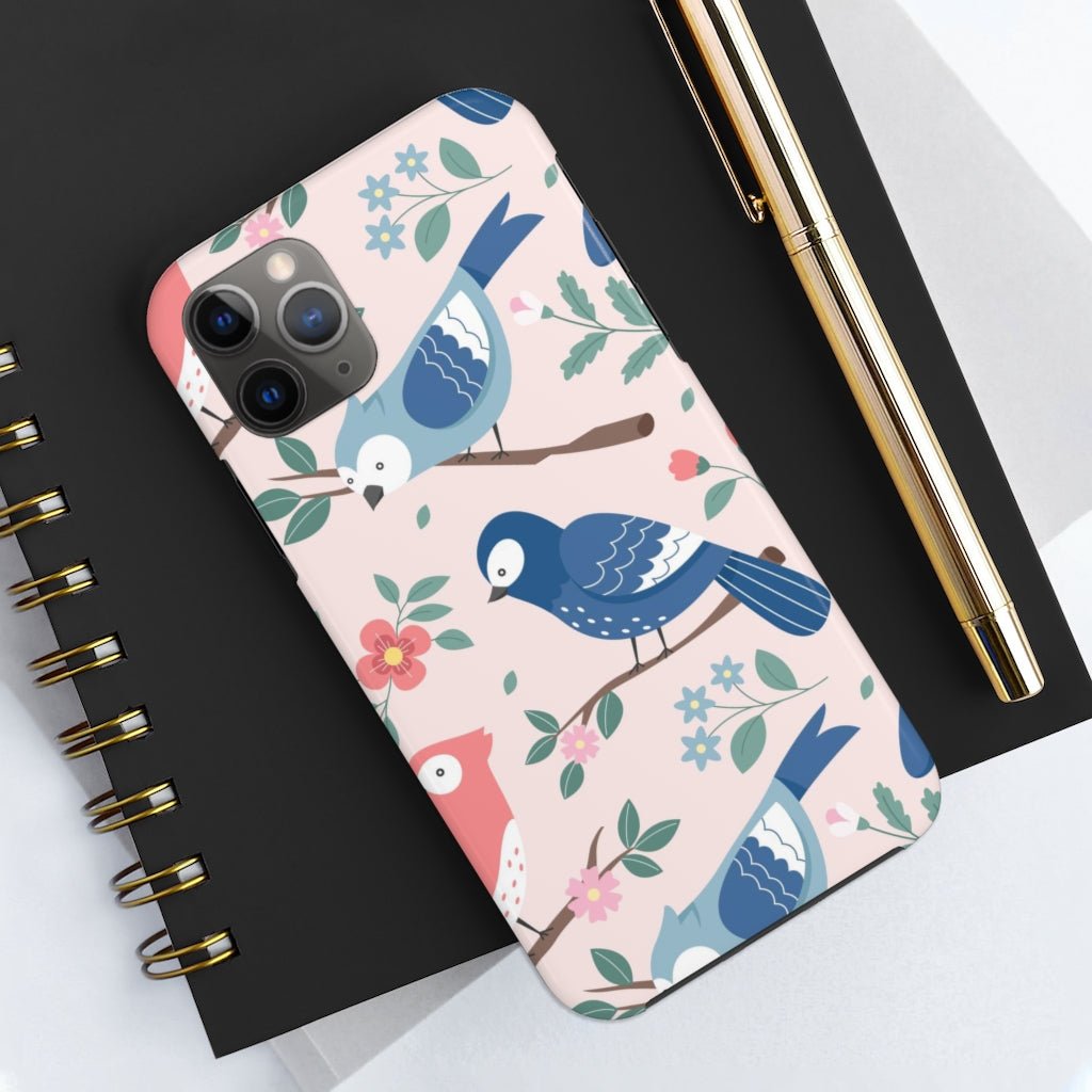 Beautiful Birds Tough Phone Case that's Super-Cute & Impact Resistant for iPhones & Samsung - We Love Your Gift