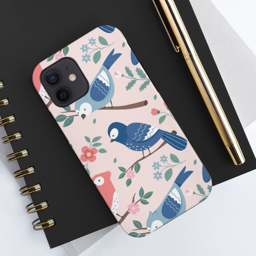 Beautiful Birds Tough Phone Case that's Super-Cute & Impact Resistant for iPhones & Samsung - We Love Your Gift