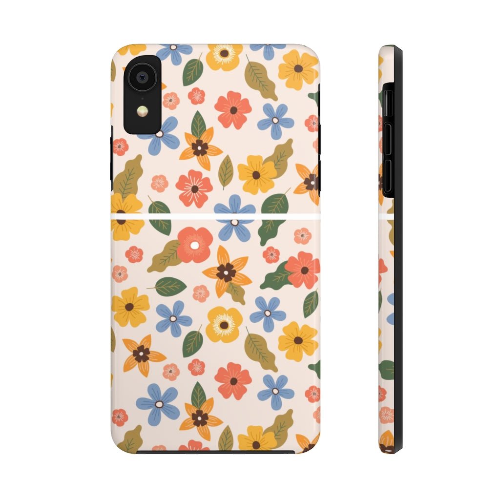 Beautiful Flowers and Leaves Tough Phone Case - Super-Cute & Impact Resistant for iPhones & Samsung - We Love Your Gift