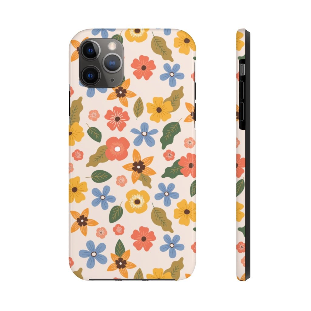 Beautiful Flowers and Leaves Tough Phone Case - Super-Cute & Impact Resistant for iPhones & Samsung - We Love Your Gift