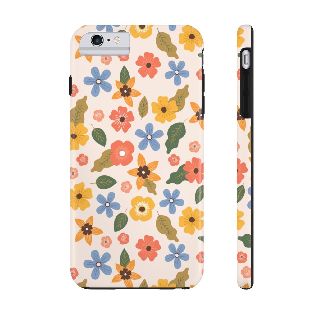 Beautiful Flowers and Leaves Tough Phone Case - Super-Cute & Impact Resistant for iPhones & Samsung - We Love Your Gift