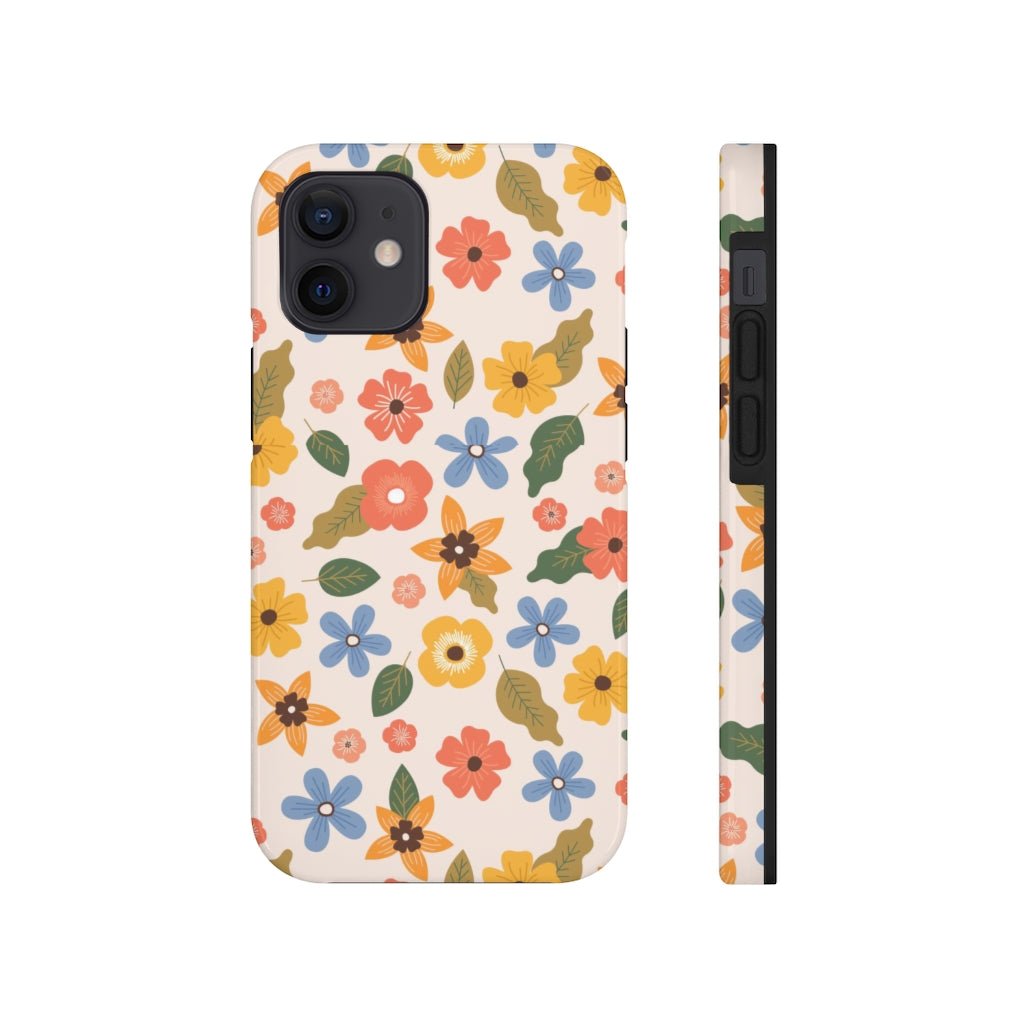 Beautiful Flowers and Leaves Tough Phone Case - Super-Cute & Impact Resistant for iPhones & Samsung - We Love Your Gift