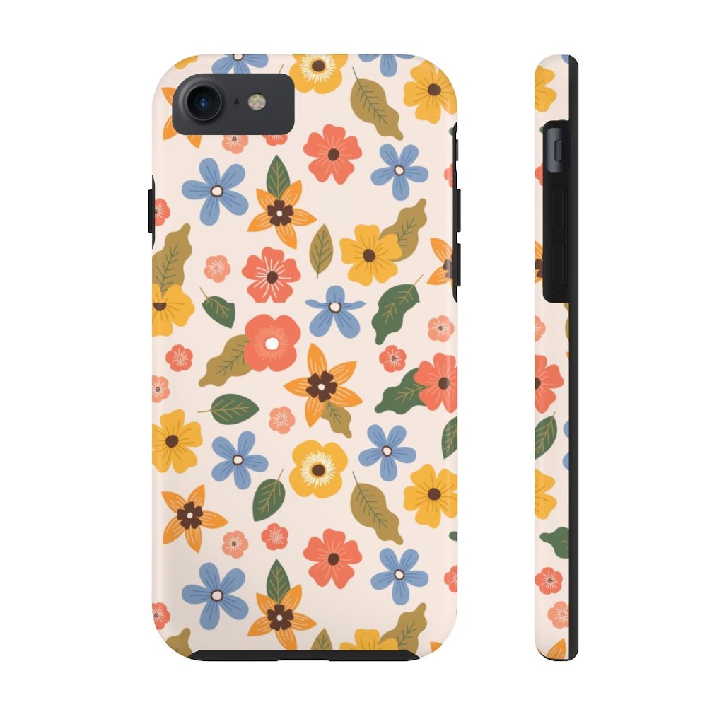 Beautiful Flowers and Leaves Tough Phone Case - Super-Cute & Impact Resistant for iPhones & Samsung - We Love Your Gift