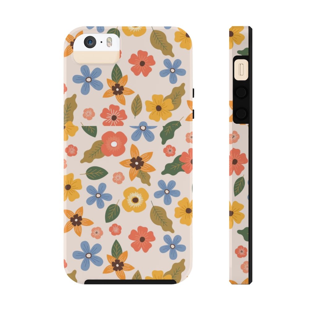 Beautiful Flowers and Leaves Tough Phone Case - Super-Cute & Impact Resistant for iPhones & Samsung - We Love Your Gift