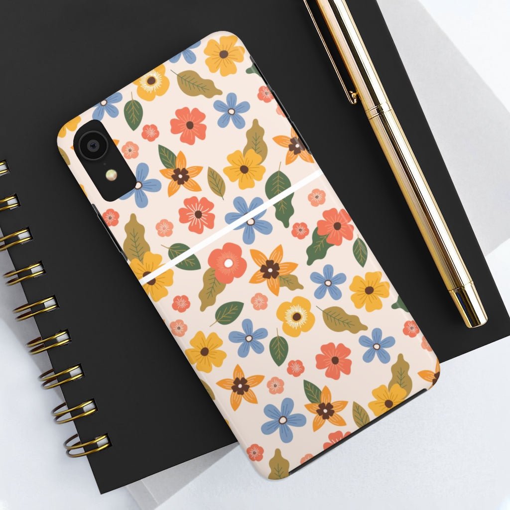 Beautiful Flowers and Leaves Tough Phone Case - Super-Cute & Impact Resistant for iPhones & Samsung - We Love Your Gift