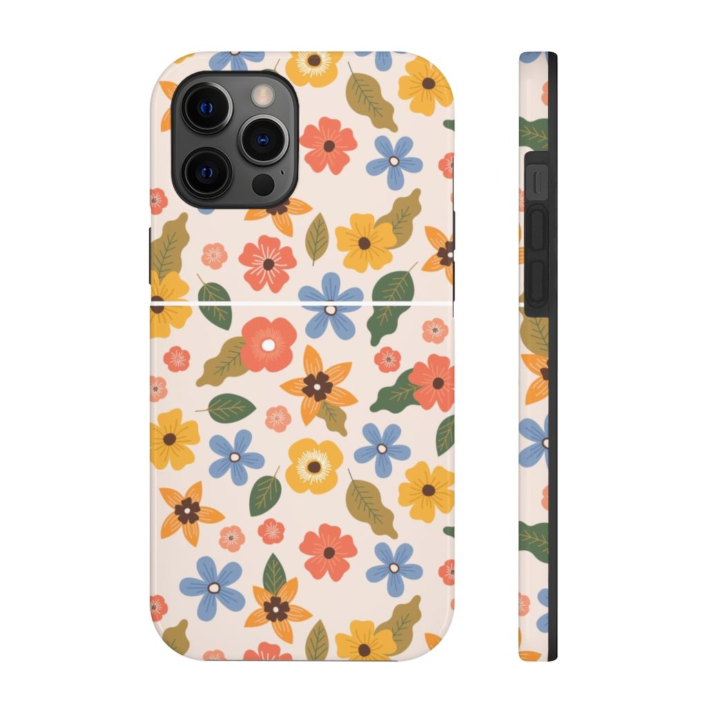 Beautiful Flowers and Leaves Tough Phone Case - Super-Cute & Impact Resistant for iPhones & Samsung - We Love Your Gift