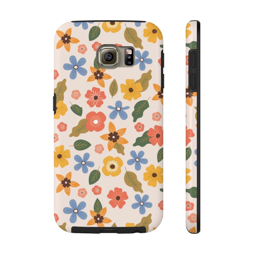 Beautiful Flowers and Leaves Tough Phone Case - Super-Cute & Impact Resistant for iPhones & Samsung - We Love Your Gift