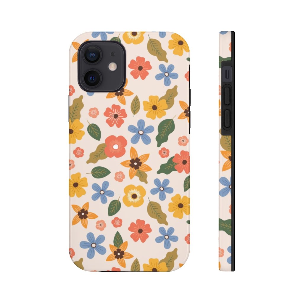 Beautiful Flowers and Leaves Tough Phone Case - Super-Cute & Impact Resistant for iPhones & Samsung - We Love Your Gift