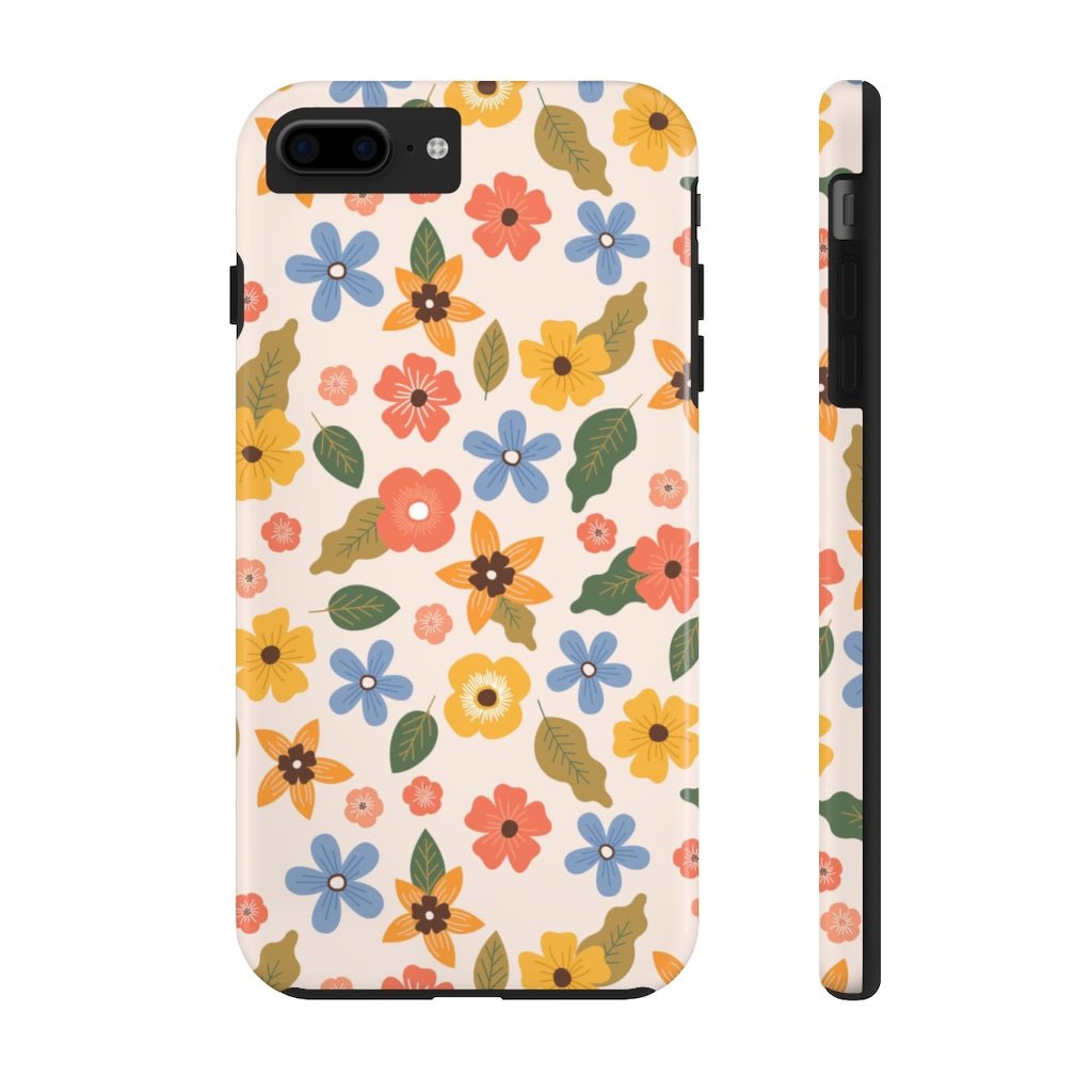 Beautiful Flowers and Leaves Tough Phone Case - Super-Cute & Impact Resistant for iPhones & Samsung - We Love Your Gift