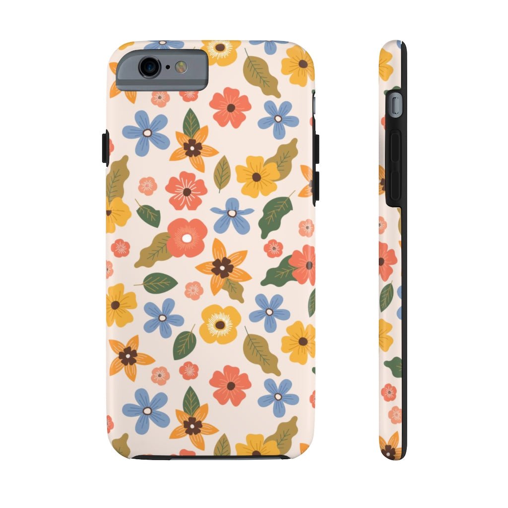 Beautiful Flowers and Leaves Tough Phone Case - Super-Cute & Impact Resistant for iPhones & Samsung - We Love Your Gift