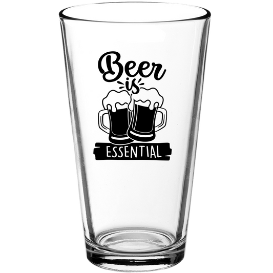 Beer is Essential Funny Pint Glass - We Love Your Gift