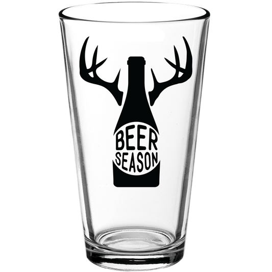 Beer Season Funny Pint Glass v2 - We Love Your Gift