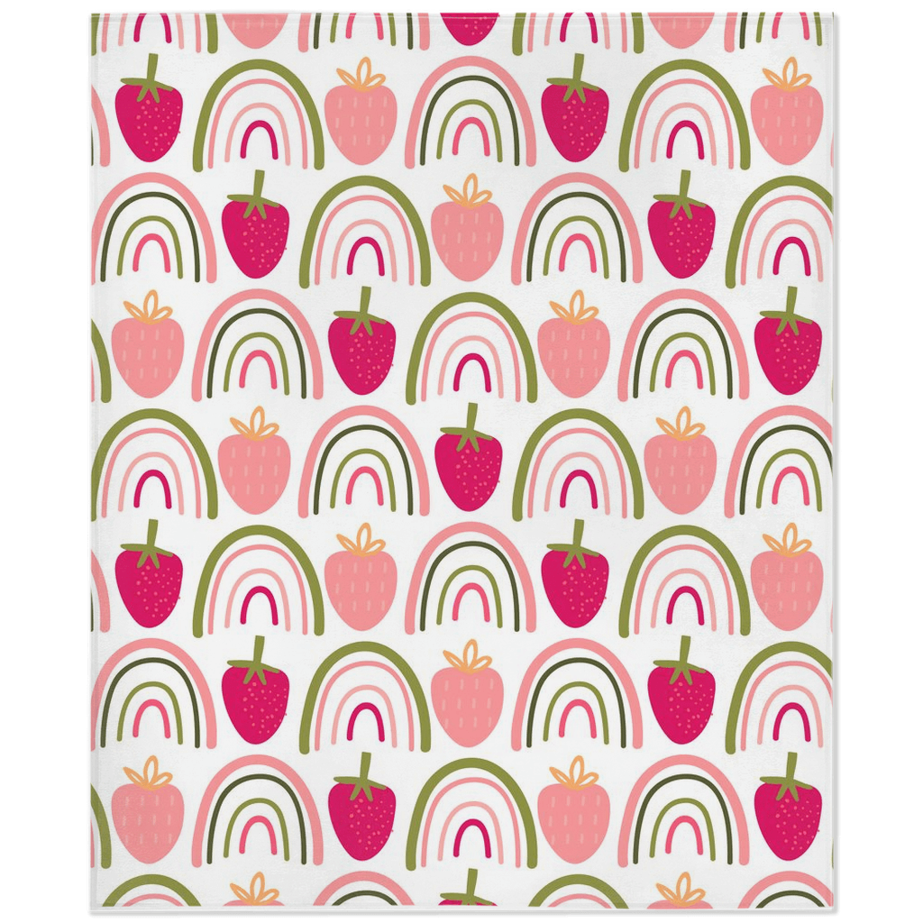 Berries and Rainbows Minky Blankets - We Love Your Gift