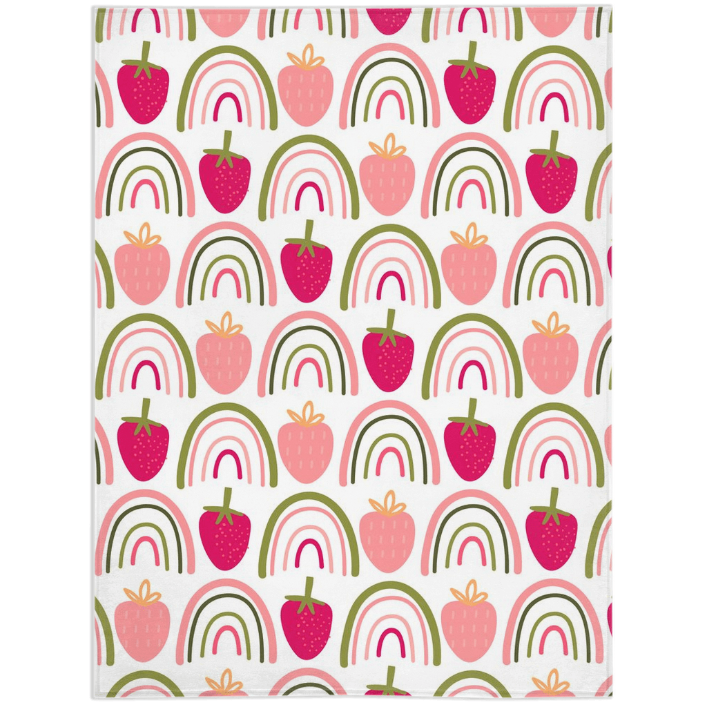 Berries and Rainbows Minky Blankets - We Love Your Gift