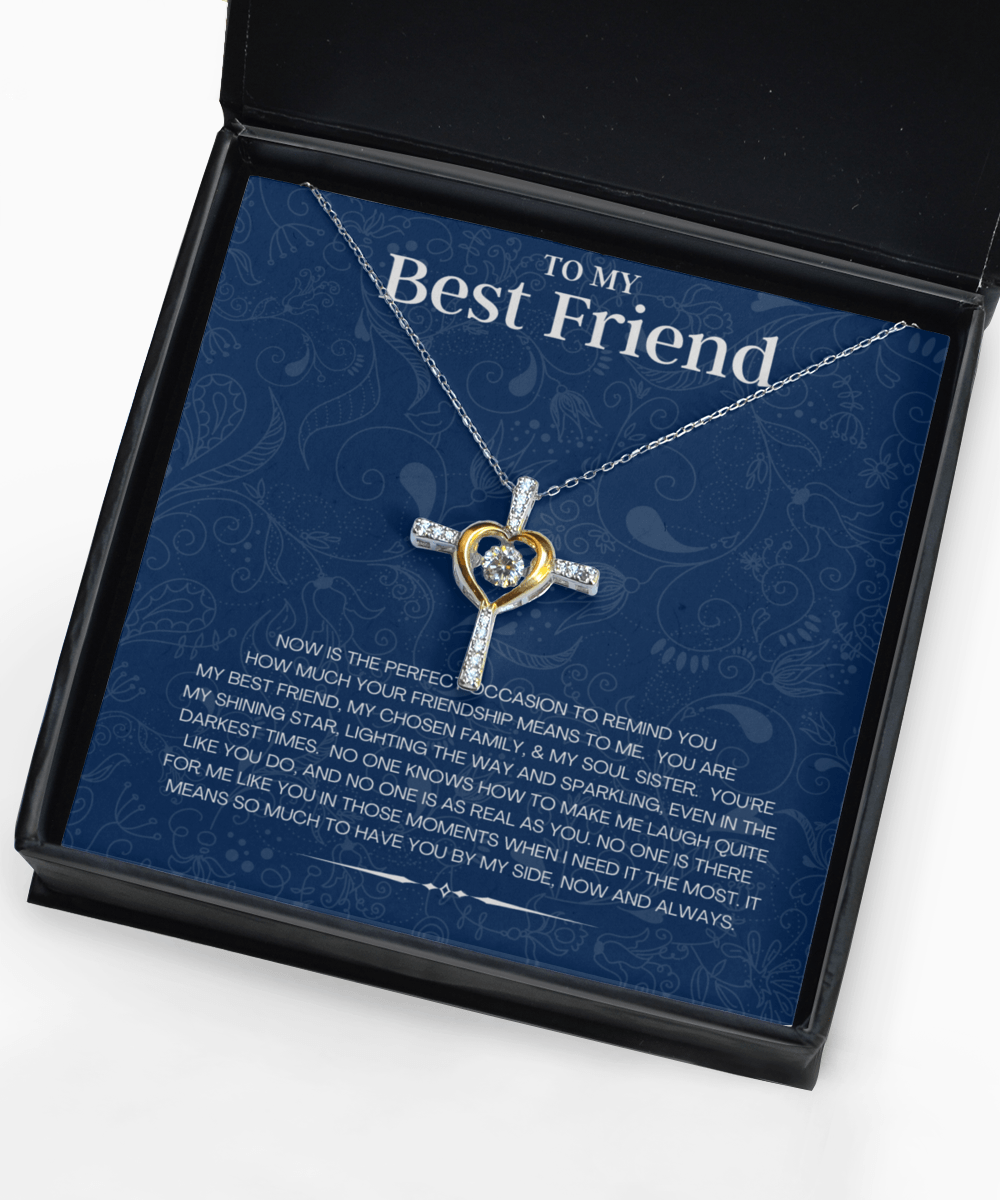 Best Friend Necklace Jewelry Gift Idea with Message Card - We Love Your Gift