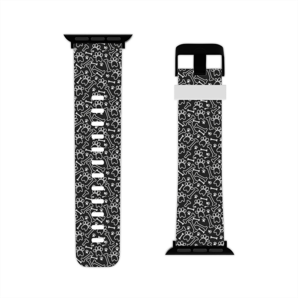 Black and White Dogs Apple Watch Band - We Love Your Gift