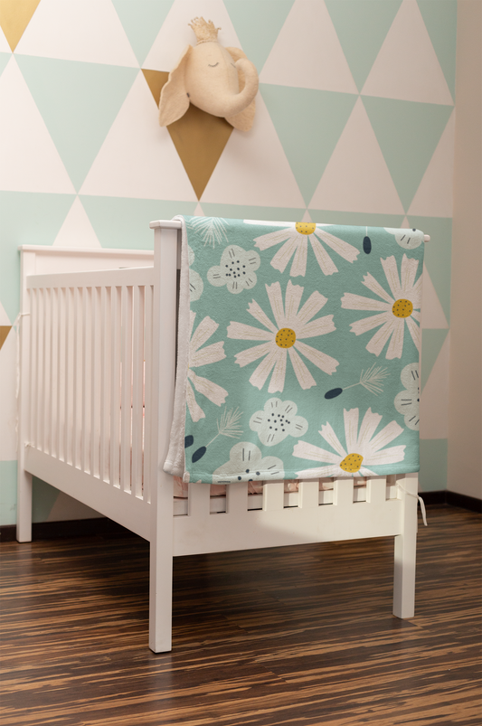 Beautiful Daisies Minky Blankets