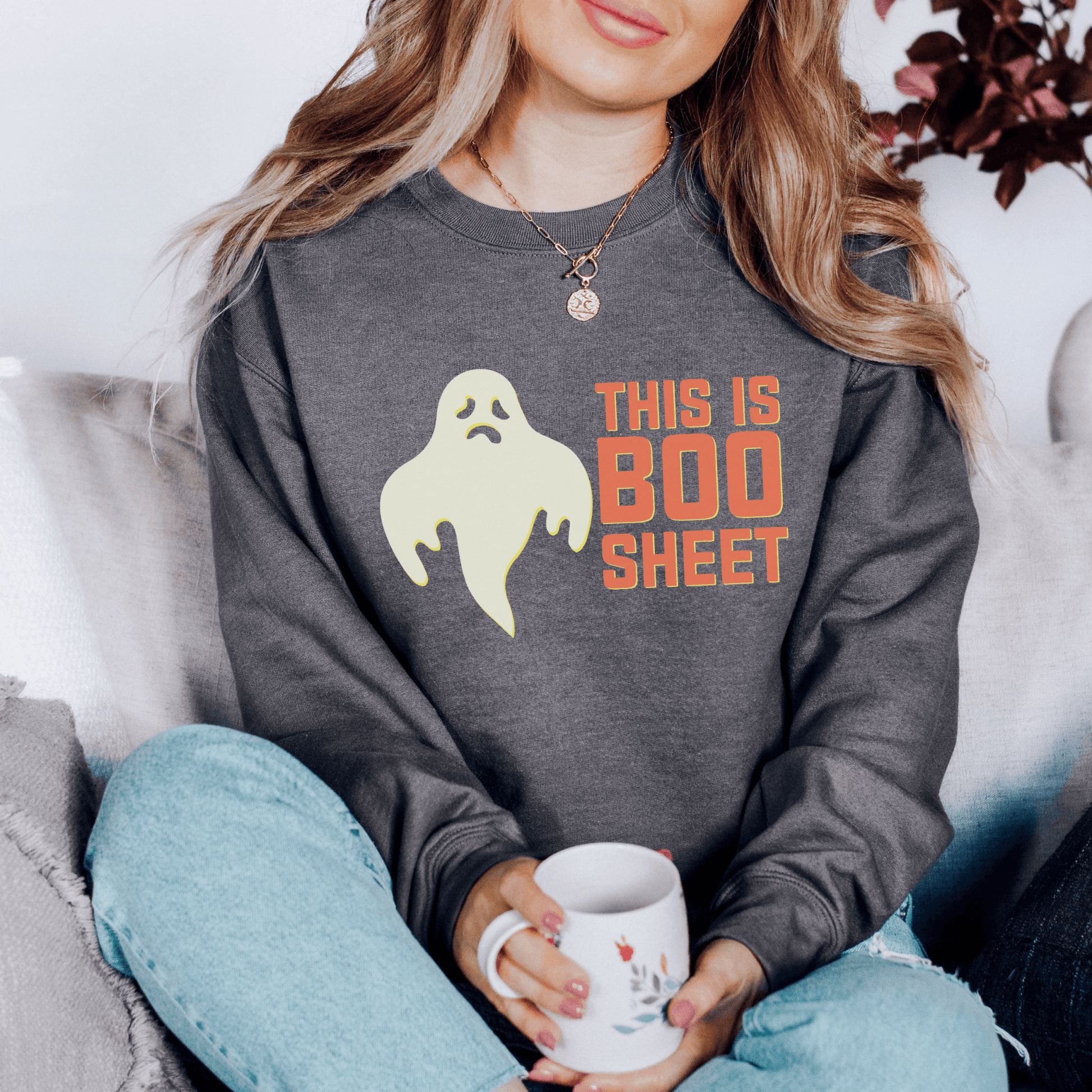 BOO Sheet Sweatshirt Print for Fall - We Love Your Gift