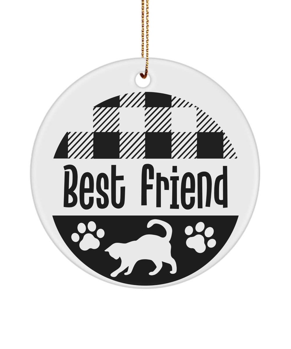 Cat Best Friend Christmas Memorial Ornament - We Love Your Gift