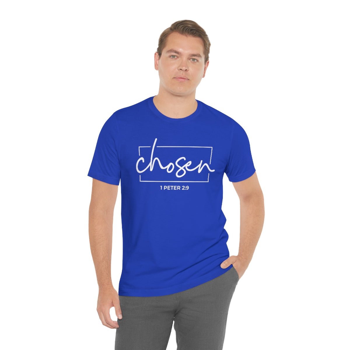 Chosen 1 Peter 2:9 Bible Verse Tshirt - We Love Your Gift