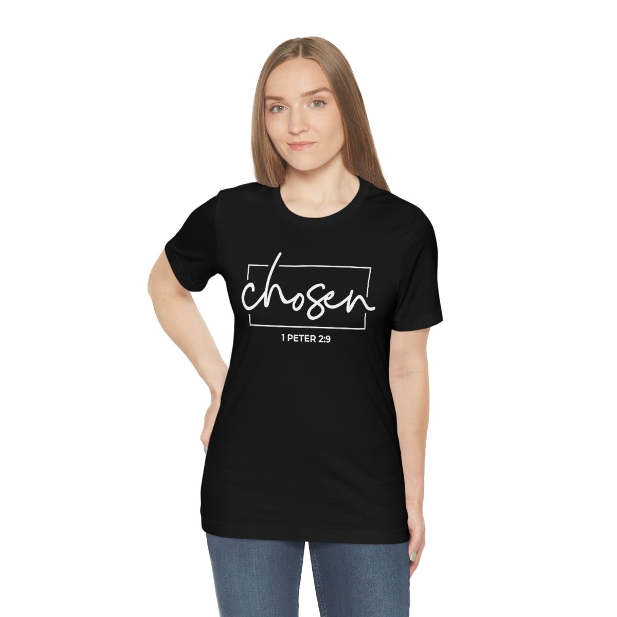 Chosen 1 Peter 2:9 Bible Verse Tshirt - We Love Your Gift