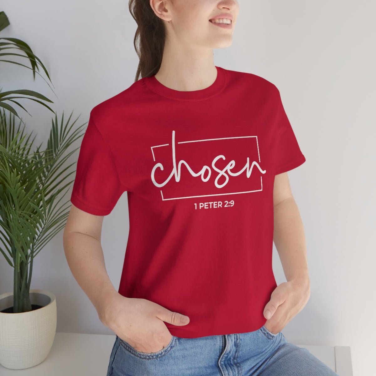 Chosen 1 Peter 2:9 Bible Verse Tshirt - We Love Your Gift