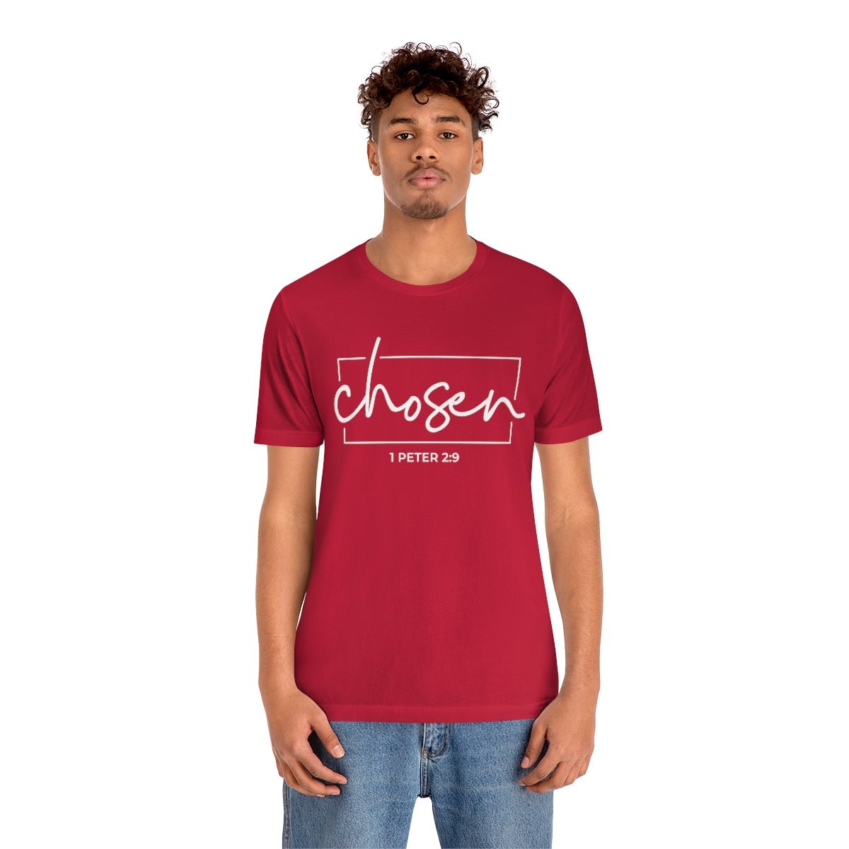 Chosen 1 Peter 2:9 Bible Verse Tshirt - We Love Your Gift