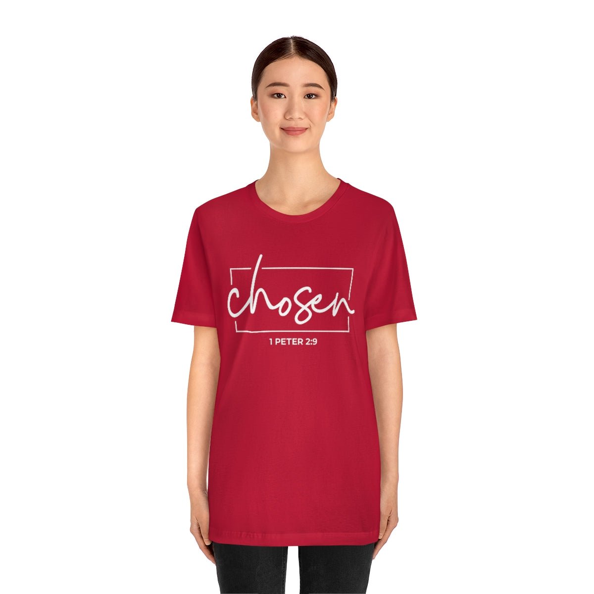 Chosen 1 Peter 2:9 Bible Verse Tshirt - We Love Your Gift