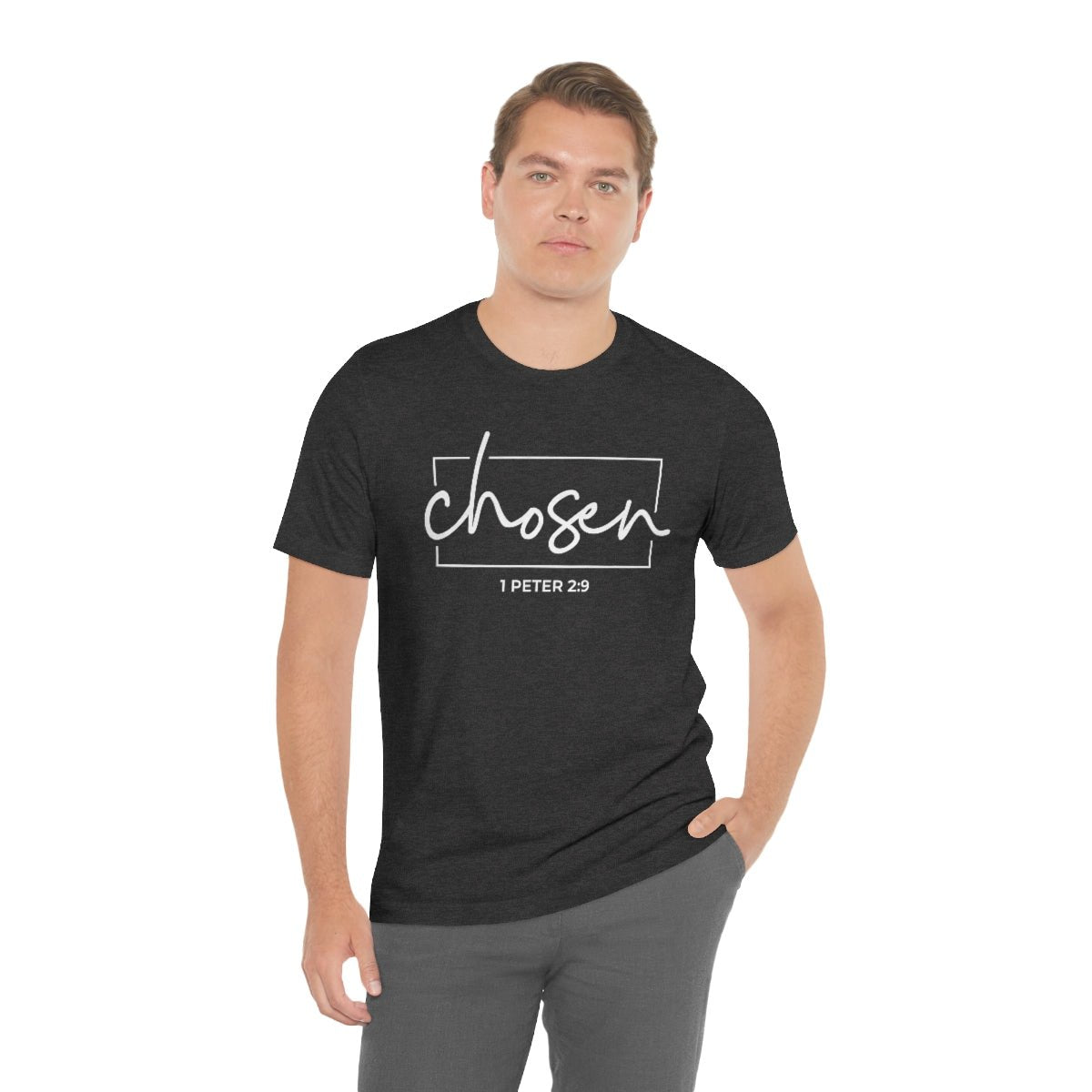 Chosen 1 Peter 2:9 Bible Verse Tshirt - We Love Your Gift