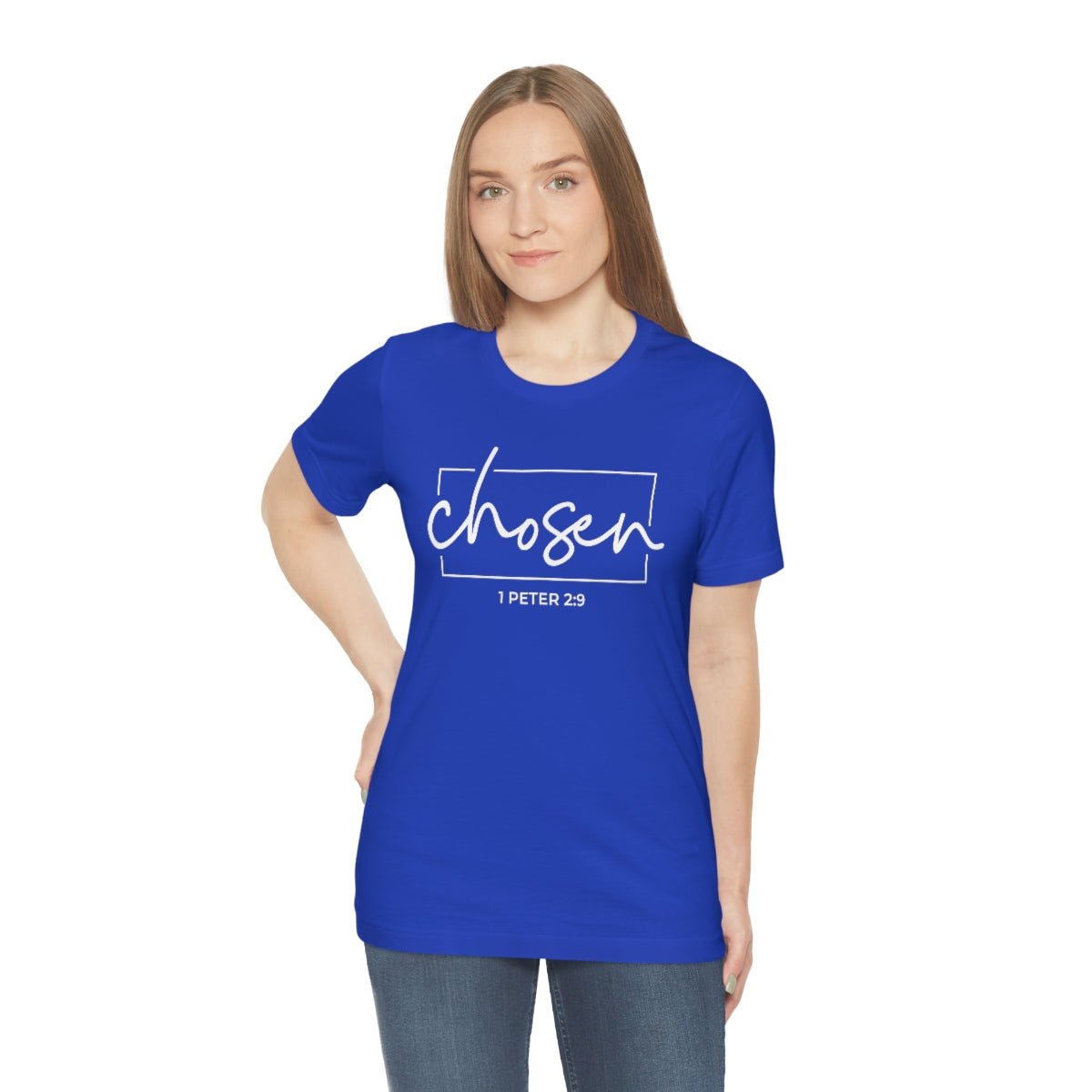 Chosen 1 Peter 2:9 Bible Verse Tshirt - We Love Your Gift