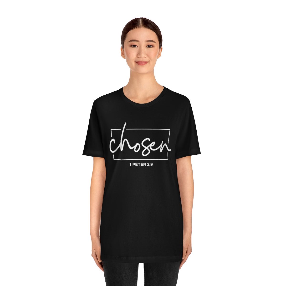 Chosen 1 Peter 2:9 Bible Verse Tshirt - We Love Your Gift