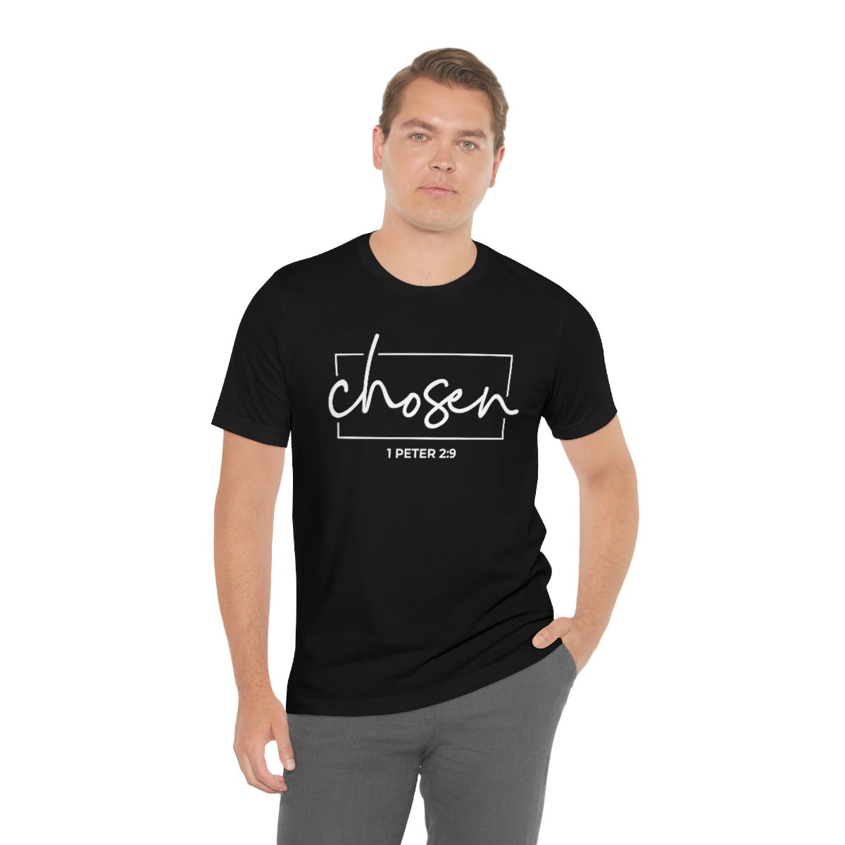 Chosen 1 Peter 2:9 Bible Verse Tshirt - We Love Your Gift