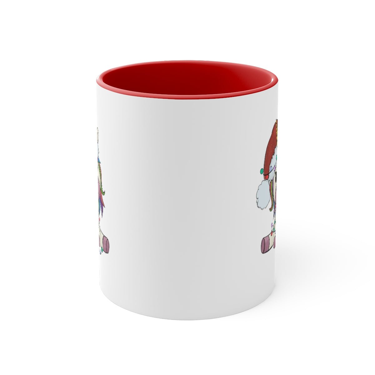 Christmas Unicorn - Color Handled Funny Mug - We Love Your Gift