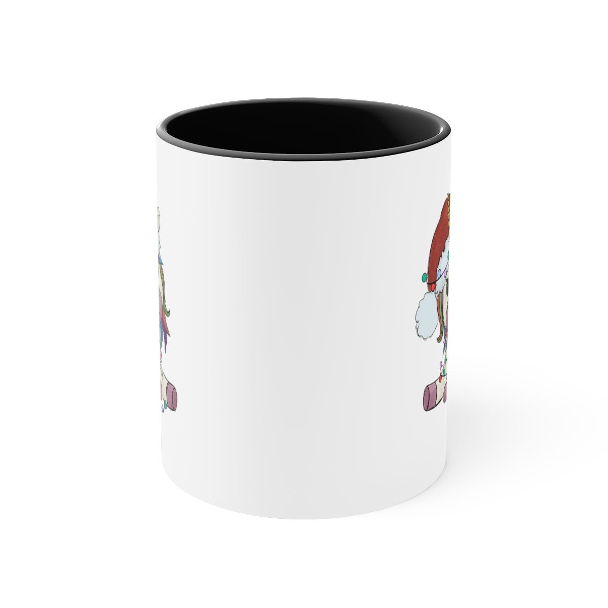 Christmas Unicorn - Color Handled Funny Mug - We Love Your Gift