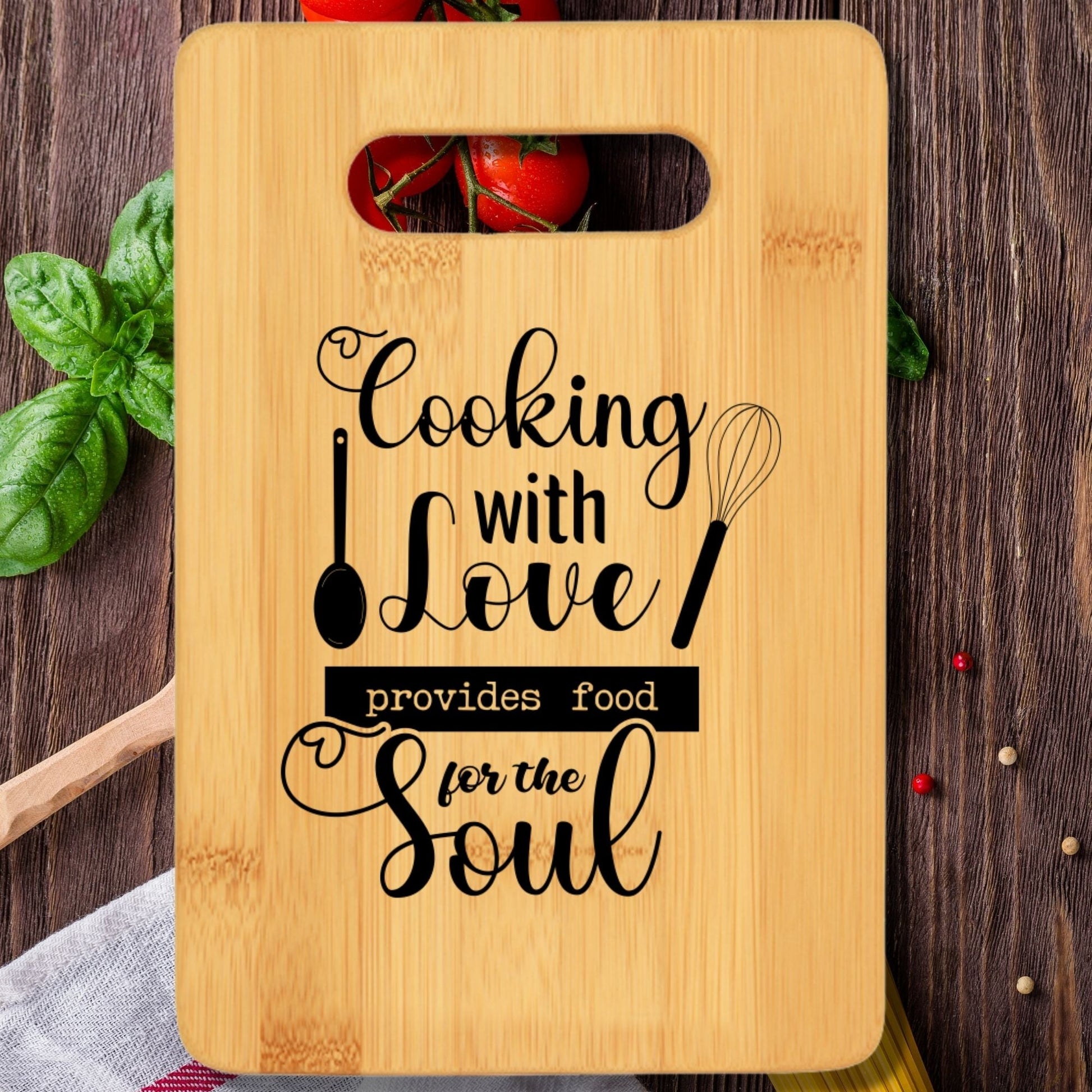 Cooking With Love Provides Food for the Cutting Board v2 - We Love Your Gift